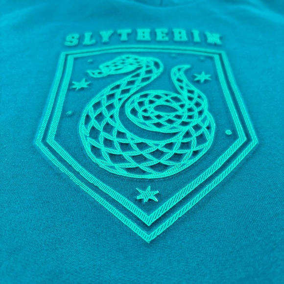 MAD Engine Harry Potter Wizarding World NWT Teal Slytherin Hoodie, Small (6) - Picture 7 of 16